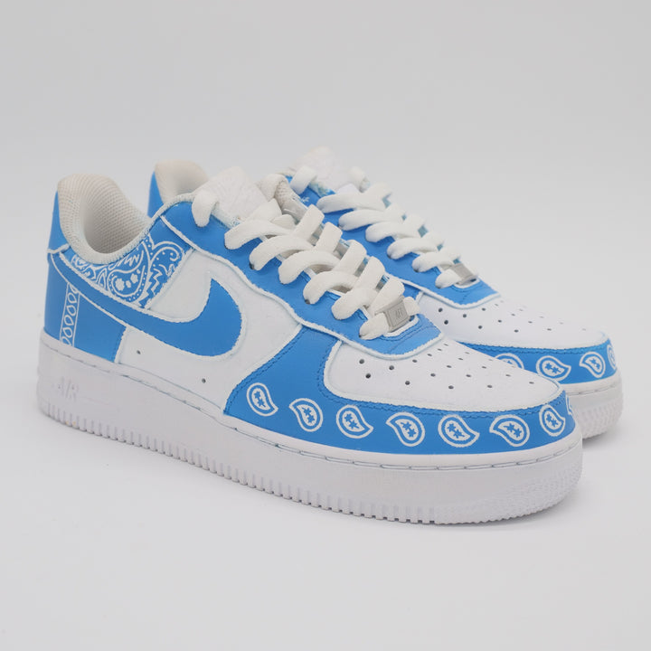 Blue Bandana Custom Sneakers