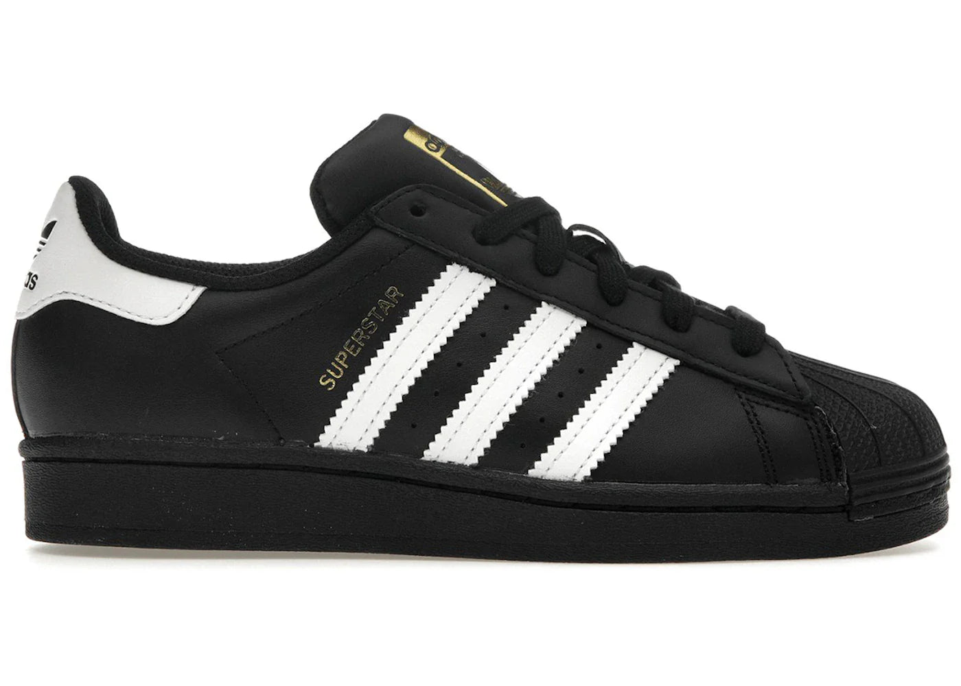 Adidas Superstar Core Black Cloud White Gold - EG4959