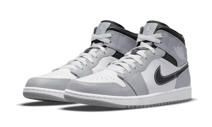 Nike Air Jordan 1 Mid Light Smoke Grey Anthracite - 554724-078