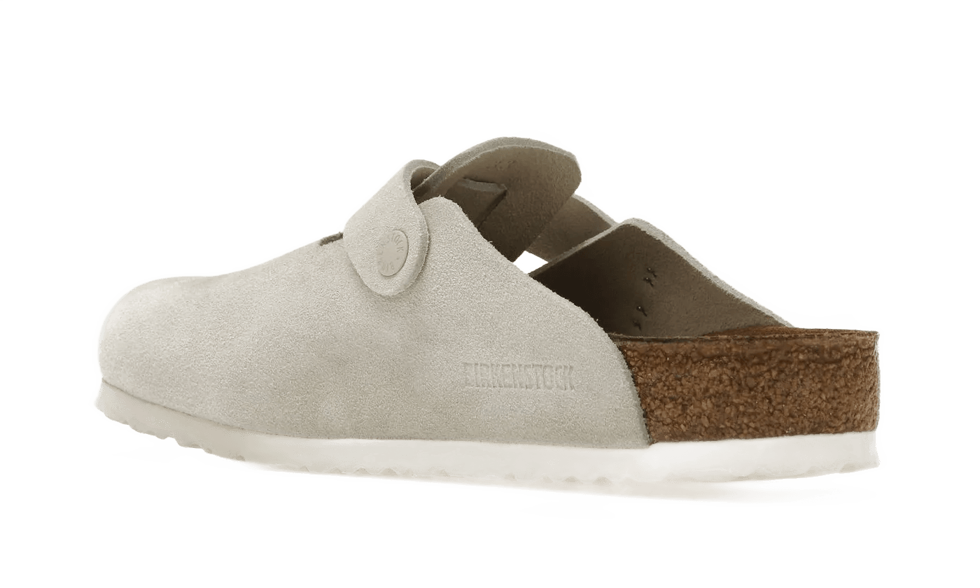 Birkenstock Boston Antique White Suede - 1024731/1024740