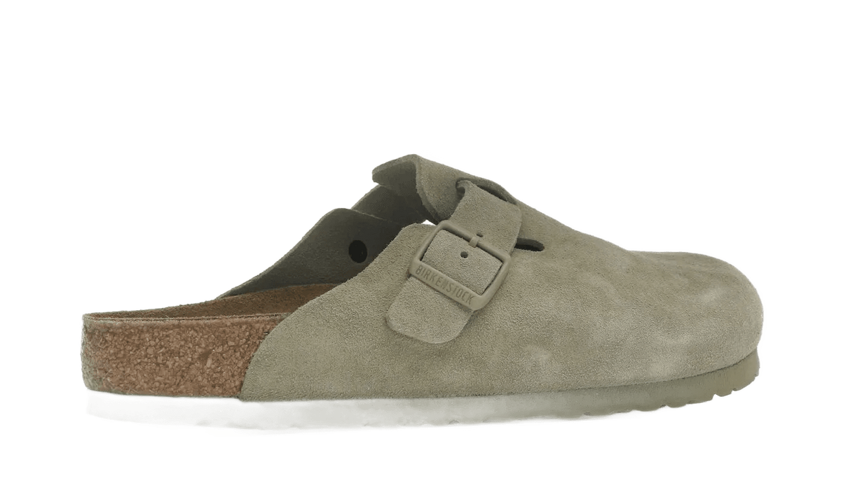 Birkenstock Boston Suede Faded Khaki - 1025788/1025844