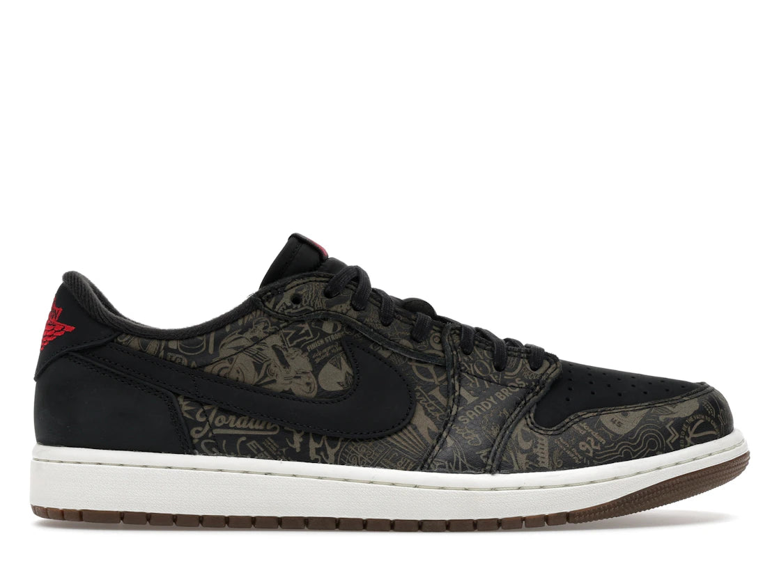 Nike Air Jordan 1 Retro Low OG Laser Black University Red - IV6750-001