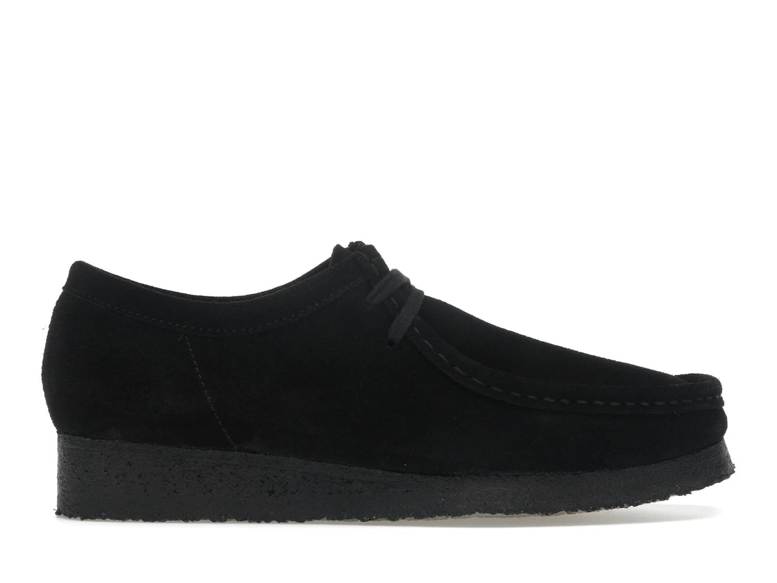 Clarks Originals Wallabee Boot Black Suede - 26155519