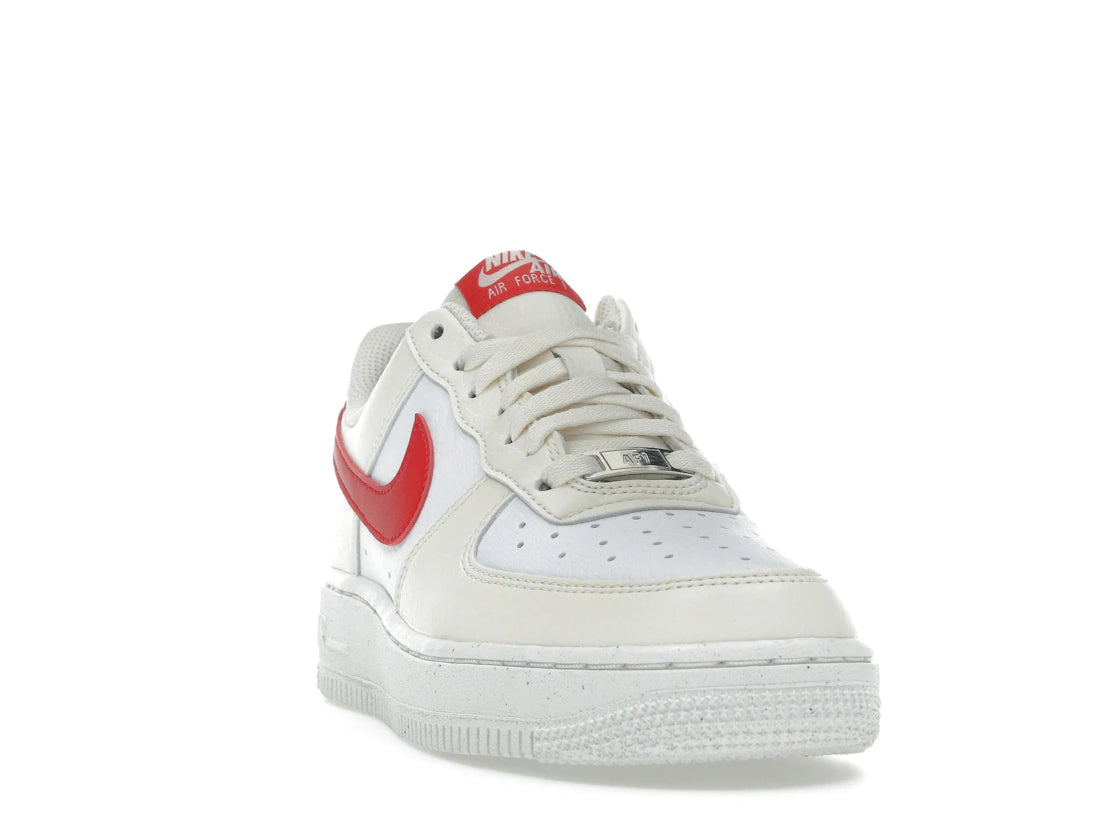 Nike Air Force 1 Low \&07 Next Nature Pale Ivory University Red - DC9486-109