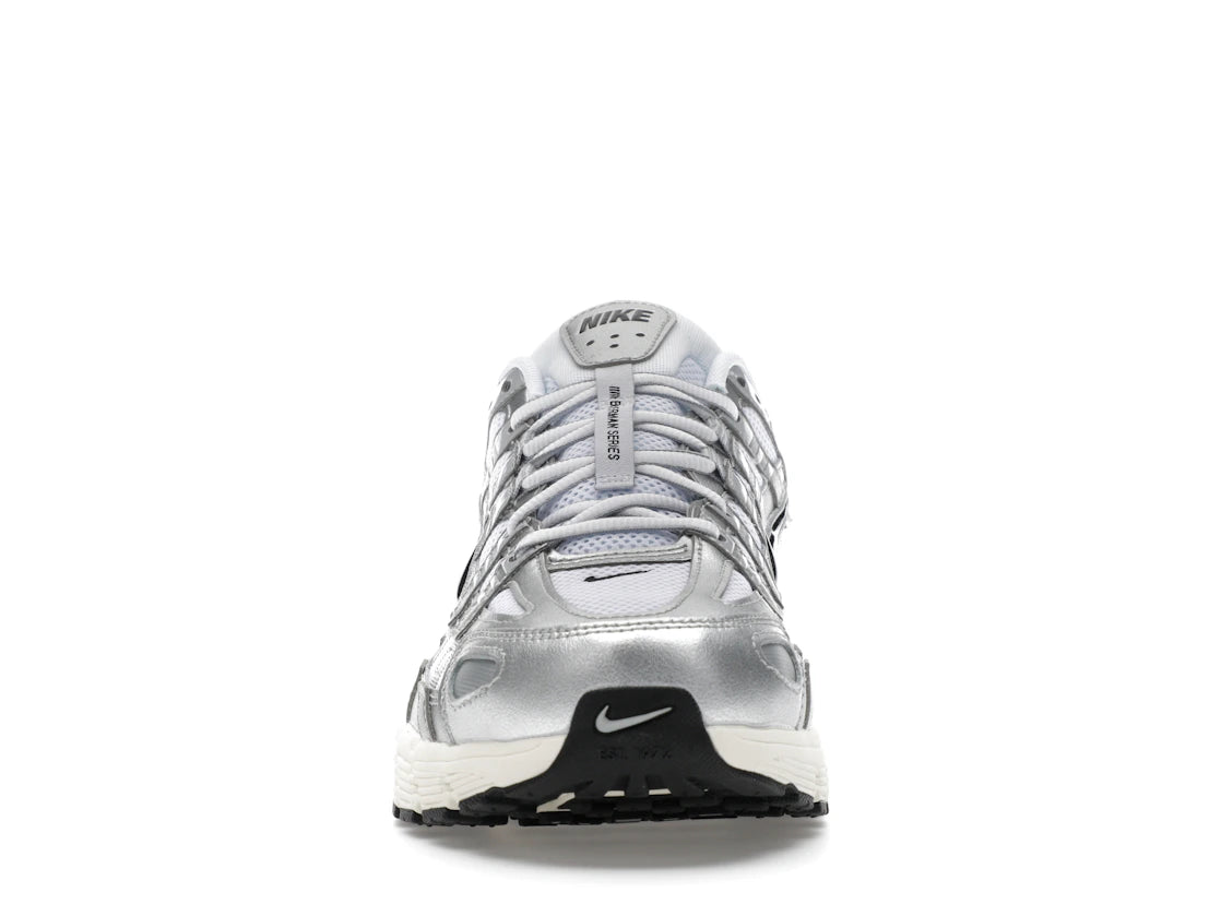 Nike P-6000 White Metallic Silver Flat Silver Black - CD6404-105