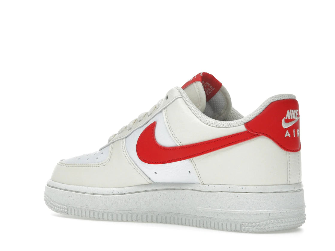 Nike Air Force 1 Low \&07 Next Nature Pale Ivory University Red - DC9486-109