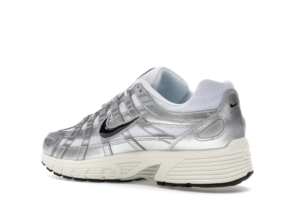 Nike P-6000 White Metallic Silver Flat Silver Black - CD6404-105