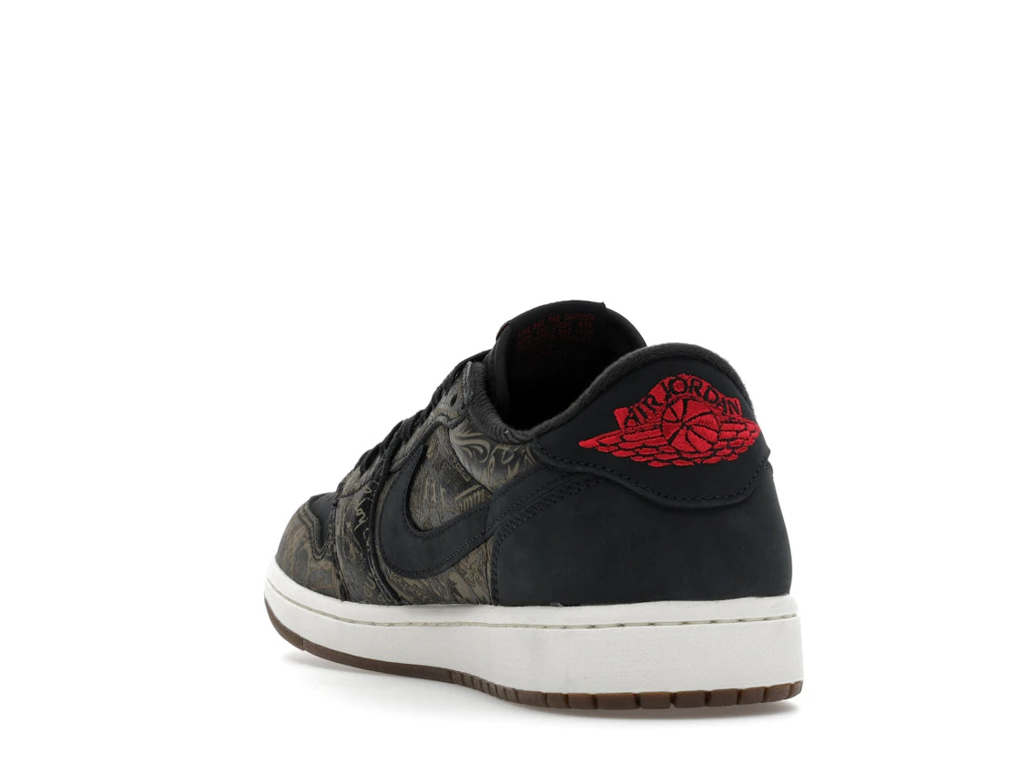Nike Air Jordan 1 Retro Low OG Laser Black University Red - IV6750-001