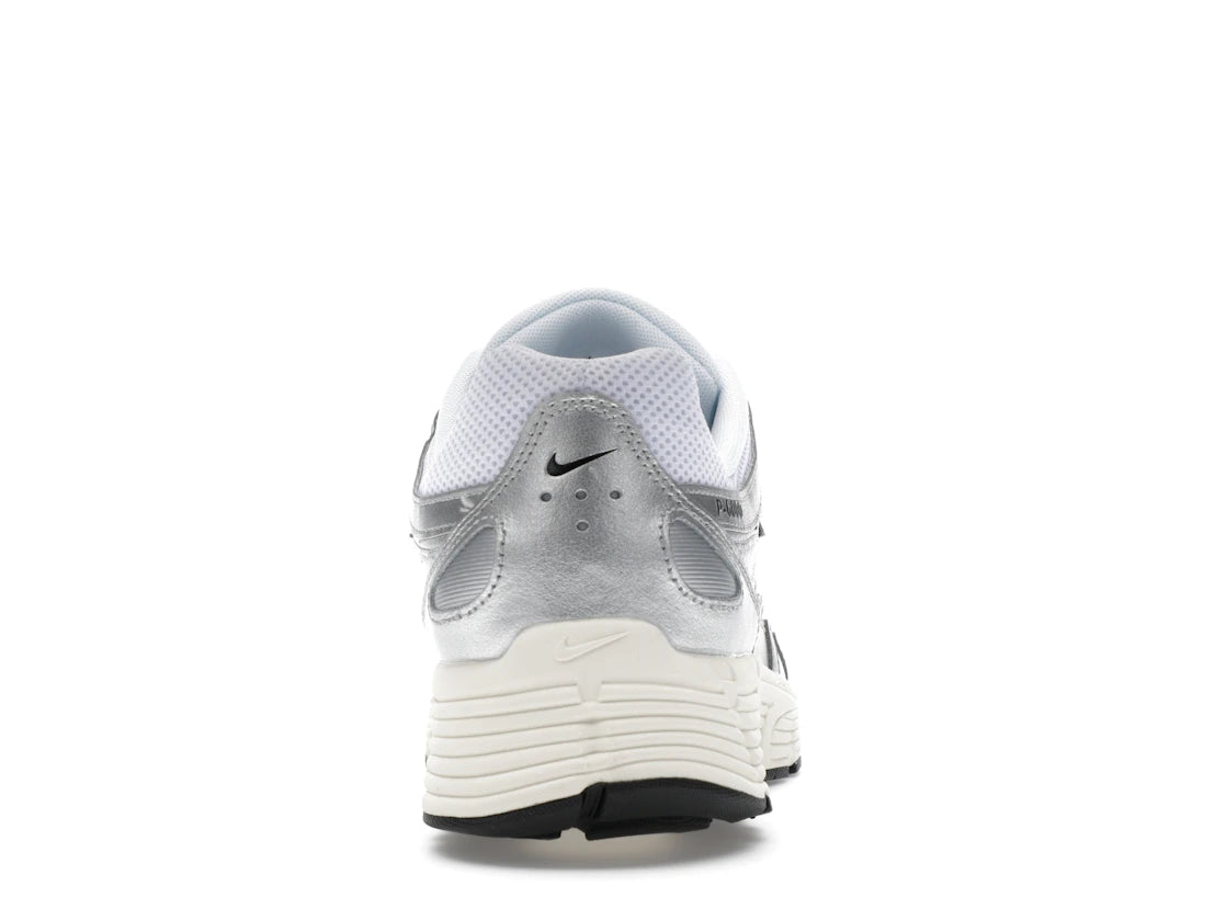 Nike P-6000 White Metallic Silver Flat Silver Black - CD6404-105