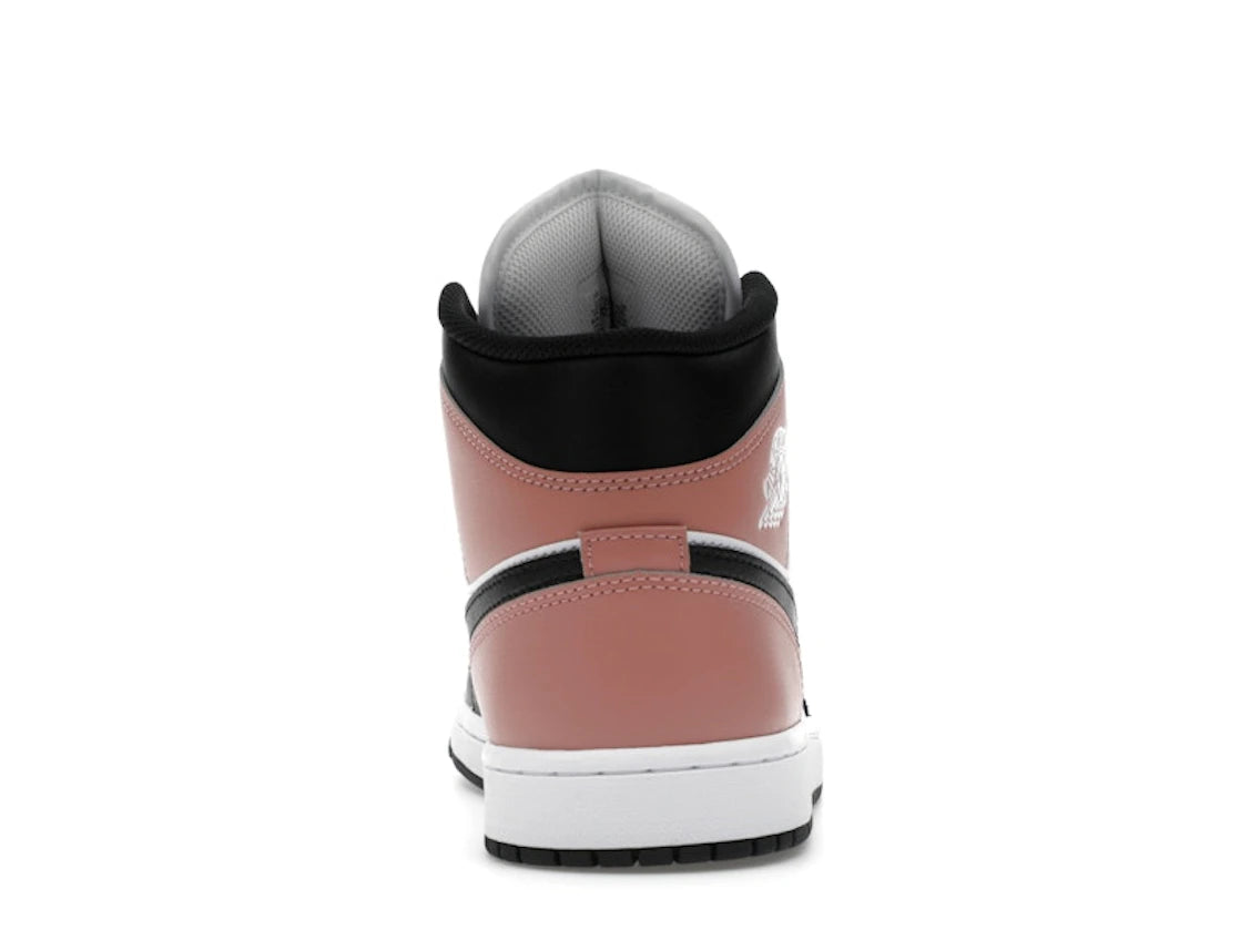 Nike Air Jordan 1 Mid White Rust Pink Black - DQ8426-100