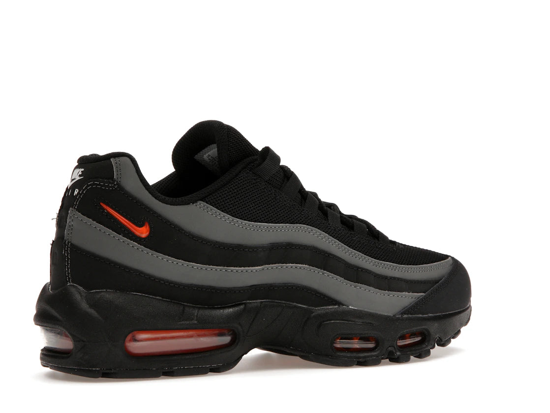 Nike Air Max 95 Black, Gray, Safety Orange - DX2657-001