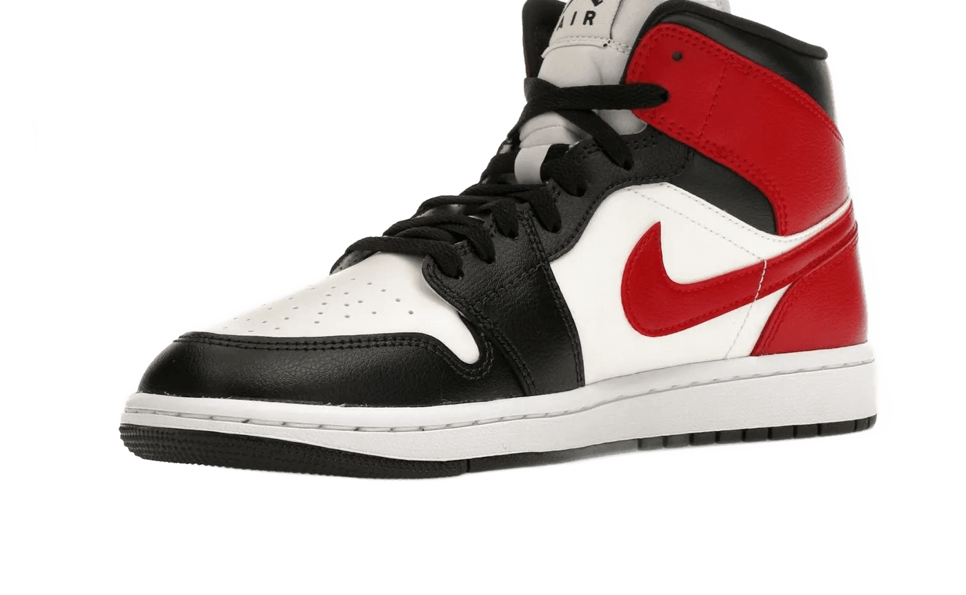 Nike Air Jordan 1 Mid Gym Red Off Noir - BQ6472-160