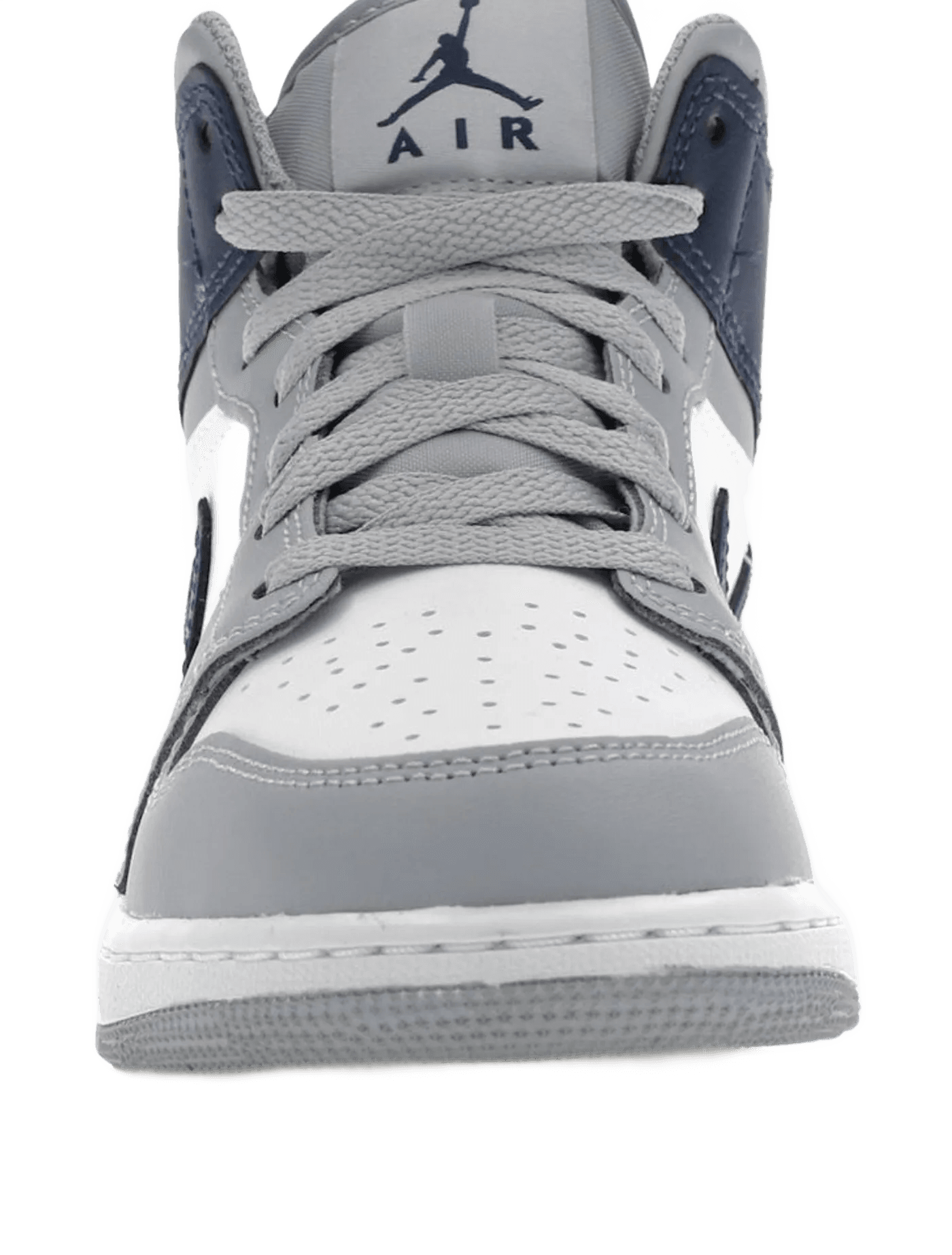 Nike Air Jordan 1 Mid Wolf Grey Midnight Navy - DQ8423-104