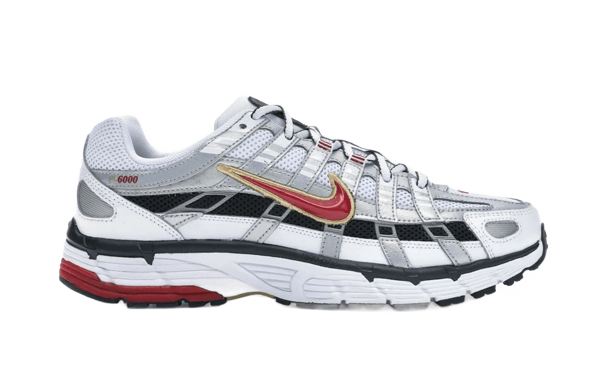 Nike P-6000 White Gold Red - BV1021-101
