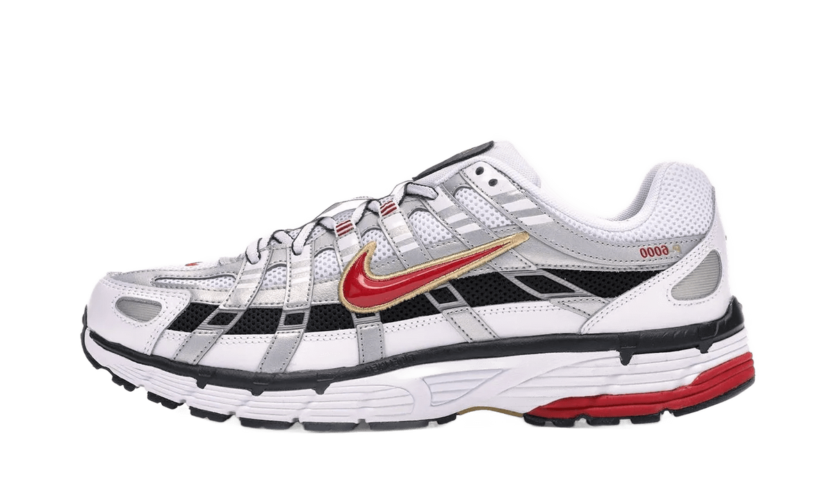 Nike P-6000 White Gold Red - BV1021-101