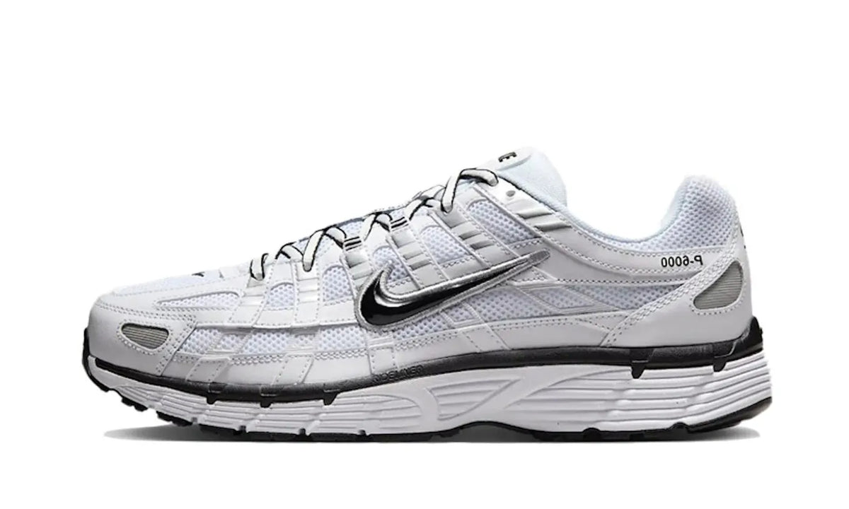 Nike P-6000 White Metallic Silver Black - CD6404-107
